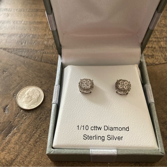 Sterling Silver Stud Earrings - Picture 5 of 8